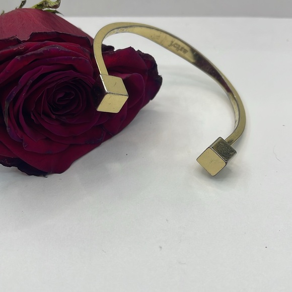 J.Crew Gold Tone Solid Squares Cuff Braclet - Picture 3 of 10